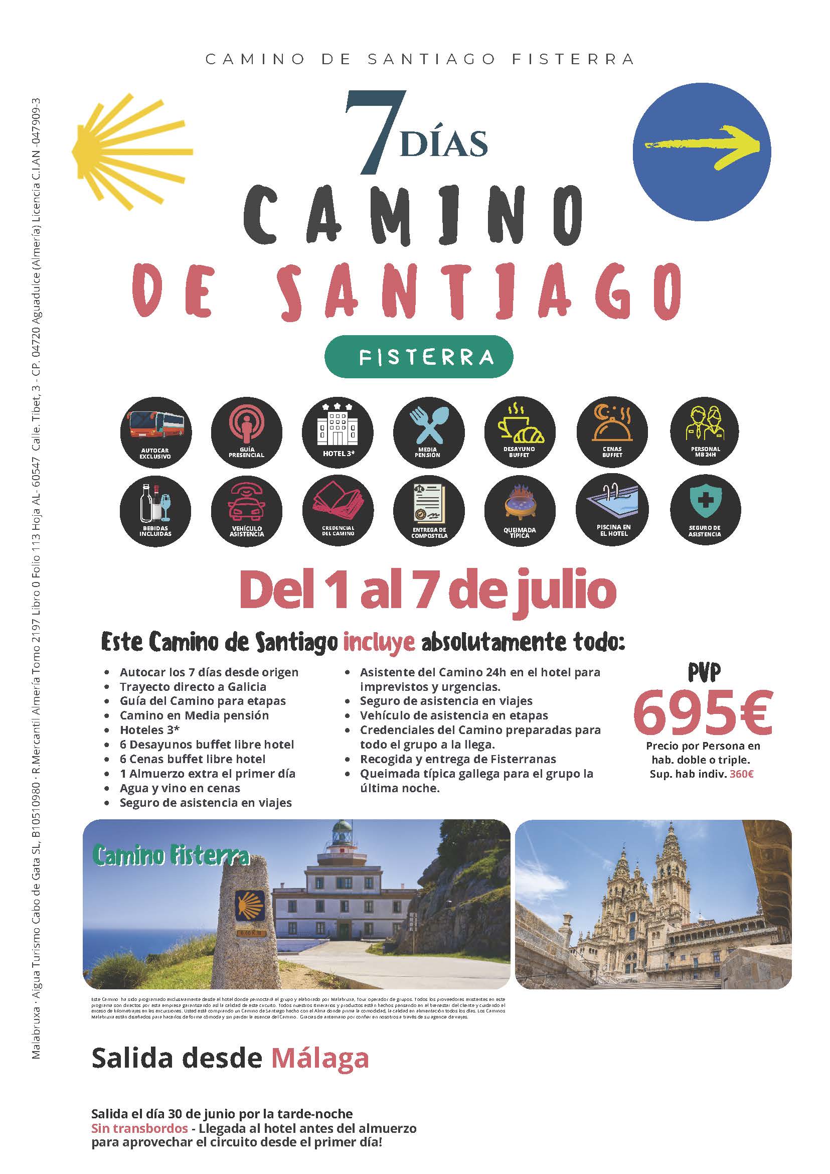 CAMINO DE SANTIAGO 7 DÍAS FISTERRA